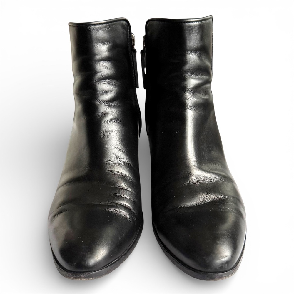 GIUSEPPE ZANOTTI Daddy 40 black leather ankle boots size 39 - Picture 6 of 16